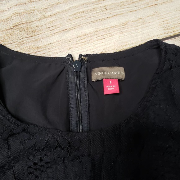 VINCE CAMUTO navy blue lace sleeveless jumpsuit 6 - Picture 6 of 11